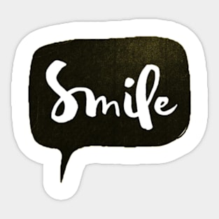 Smile Positive Quotes Sticker